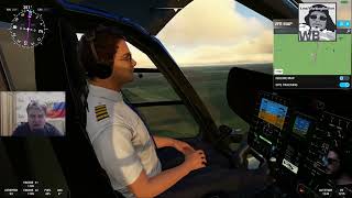 Ugledar to Mariynka by helicopter  MSFS H135  WB Flies 8 with Soviet Russian Bear [upl. by Alahsal372]