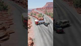 Realistic Highway Car Crashes 22 shorts [upl. by Nishom]