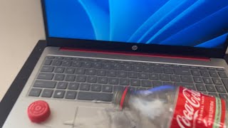 how to accidentally spill water all over your laptop working 2024 [upl. by Rotce]