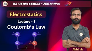 Revision series for JEE mains 2025Coulombs LawCoulombic forceQuantization of chargeBy Abhi sir [upl. by Airat]