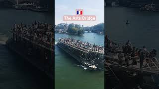 Ponts Des Arts  Scenic Bridge  Crossing The Seine River 🇫🇷riverboat parisfrance082024shorts [upl. by Nicks191]