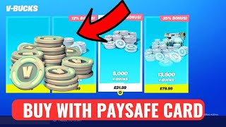 How To Buy V Bucks With Paysafecard On pc [upl. by Mharba]