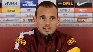 Galatasaray unveil Wesley Sneijder [upl. by Suirad]