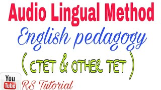 Audio Lingual Method English Pedagogy RS Tutorial [upl. by Menard850]