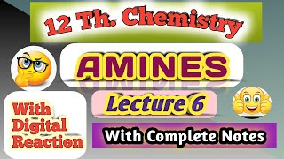 L 6 Amine science chemistry 12th organic amine exam study [upl. by Tedd]