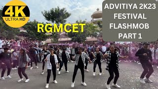 The Greatest Flash mob of RGMCET in ADVITIYA 2K23 FESTIVAL  DS FLASH MOB  RGM FLASH MOB part 1 [upl. by Asenab]