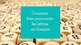 La prononciation des lettres en français [upl. by Weasner513]