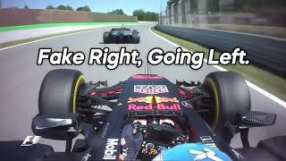 Ricciardo being the Dummy Move Master in Monza [upl. by Hagep]