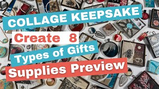 Collage Keepsake PREVIEW  Create mixed media art to gift amp sell [upl. by Nivonod]