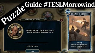 Puzzle Guide Telvanni Mastery House of Morrowind The Elder Scrolls Legends Spoilers [upl. by Aicert]