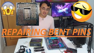 How to Repair Intel Motherboard CPU socket bent pins applicable for Intel 12th gen Alder Lake also [upl. by Refinaj232]