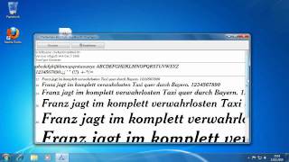 Windows 7  Schriftarten Die Neuheiten in Windows 7 [upl. by Verner]