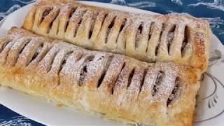 Strudel cu mere si nuci cu foietaj [upl. by Seve]