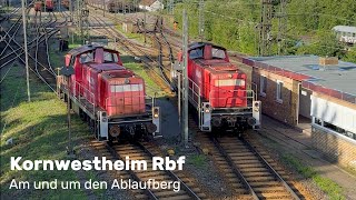 Rangierverkehr am und um den Ablaufberg im Rbf Kornwestheim train zug railway kornwestheim [upl. by Weismann]