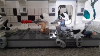 star wars tantive iv Hallway scene in lego stop motion [upl. by Noiraa384]