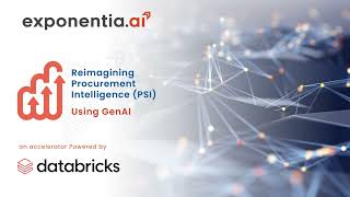 Reimagining Procurement Spend Intelligence with GenAI  Powered by Databricks [upl. by Neirda]