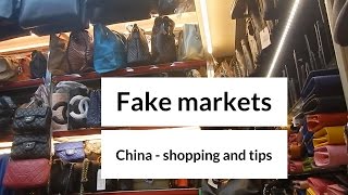 Fake market Qingdao China  shopping and haggling tips [upl. by Colvin]