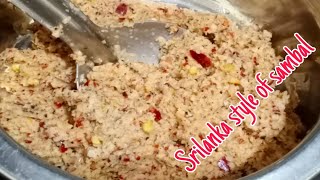 இலங்கை யாழ்ப்பாணம் முறையில் தேங்காய் சம்பல்  Coconut Sambal in Tamil  SpicyFood [upl. by Nosydam]