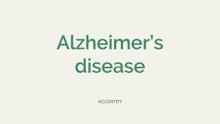 Alzheimers Disease Pronunciation [upl. by Boccaj]