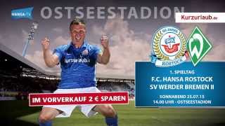 FC Hansa Rostock empfängt Werder Bremen II [upl. by Belva468]