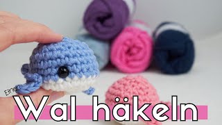 Einen süßen Wal häkeln Einen Amigurumi Wal häkeln für Anfänger Super einfach [upl. by Olegnaed793]