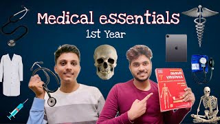 What do you buy for 1st year of medical college 🩺🥼😷medical essentials medicalstudent [upl. by Annovoj]