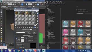 Sigershaders  Install  Vray material presets pro 300 Autodesk 3ds max 2017 [upl. by Ahsii]