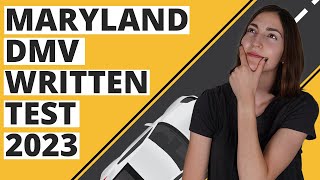 Maryland DMV Written Test 2023 60 Questions with Explained Answers [upl. by Llertnauq]