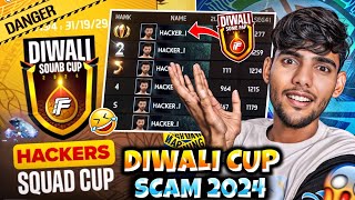 FREE FIRE DIWALI SQUAD CUP BECOME HACKERS SQUAD CUP 🤯  TOP 1 SQUAD USING HACK EXPOSED  PG PRAHLAD [upl. by Oigile]