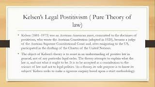 LLB JURISPRUDENCE LEGAL POSITIVSM  3 KELSENS PURE THEORY OF LAW [upl. by Zebaj]