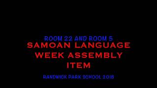 Samoan Language Week Assembly 2018 [upl. by Studdard463]