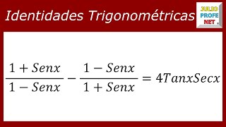 DEMOSTRACIÓN DE IDENTIDADES TRIGONOMÉTRICAS  Ejercicio 2 [upl. by Sigmund]