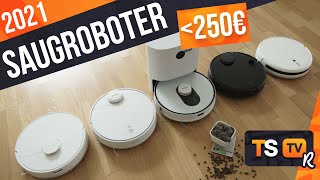 SAUGROBOTER TEST 2021 Günstig ► Die TOP 5 besten Staubsauger Roboter unter 250€ im Vergleich [upl. by Obrien283]