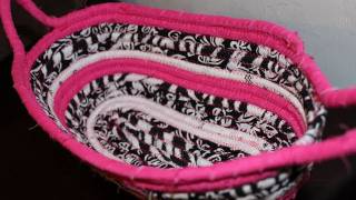 How to make a Fabric BasketBowl [upl. by Jasmin963]