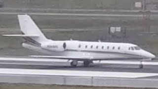 NetJets Aviation Cessna 680 Citation Sovereign N368QS Takeoff from PDX [upl. by Doretta]