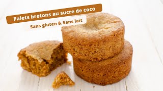 🥥 PALETS BRETONS AU SUCRE DE COCO SANS GLUTEN 🥥 [upl. by Haduj]