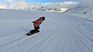 RELATABLE RIDING  SaasFee Glacier Switzerland  RAW RUN [upl. by Laertnom45]