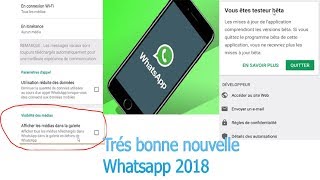 Grande surprise WhatSapp ne pas enregistrer les médias reçus dans la galerie [upl. by Missak933]