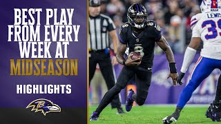 Ravens Best Play From Every Week at Midseason  Baltimore Ravens [upl. by Worra]