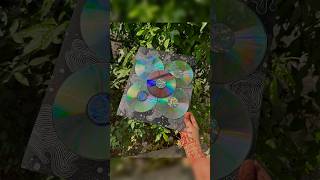 💿💡Unique artwork ideas  artshorti CD Magic trendinGO quickt Wastmaterial aparnaartspace🪐 [upl. by Yesnyl]