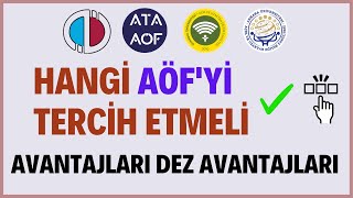 Hangi Açıköğretim Üniversitesini Tercih Etmeli Aöf Üniversitelerinin Avantajları Dez Avantajları [upl. by Orly35]