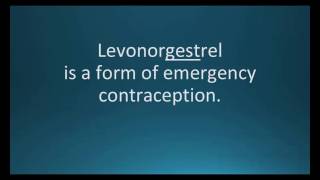 How to pronounce levonorgestrel Plan B OneStep Memorizing Pharmacology Flashcard [upl. by Ynamad]