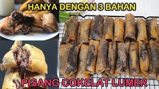 Pisang Cokelat Keju Lumer  Piscok [upl. by Arriec214]