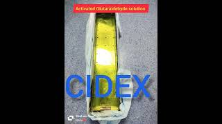 Activated Glutaraldehyde solution CIDEXClinicallife [upl. by Ahtivak578]