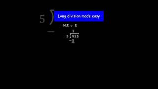 How to do Long Division step by step  Pre algebra shorts [upl. by Arrait562]