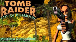 Tomb Raider 1 Custom Level  City of Khamoon Walkthrough Aperama Competition [upl. by Lladnik]