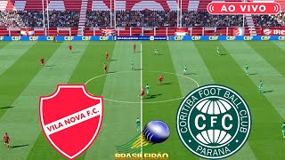 VILA NOVA X CORITIBA  AO VIVO COM IMAGENS DO BRASILEIRÃO SERIE A  ASSISTA AGORA  JOGO DE HOJE PES [upl. by Pillihp186]