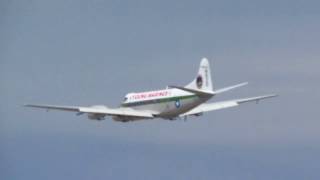 De Havilland DH114 Heron Takes Off From KPDX On Runway 28L [upl. by Bordy]