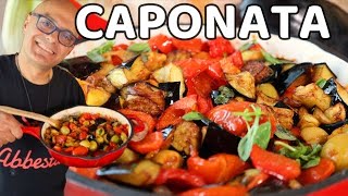 CAPONATA SICILIANA ricetta caponata di melanzane alla Siciliana [upl. by Ainar]