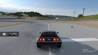 Gran Turismo 7  DeLorean DMC S2 2004 quot88Mphquot  Weathertech Raceway Laguna Seca 4K PS5 [upl. by Ojok892]